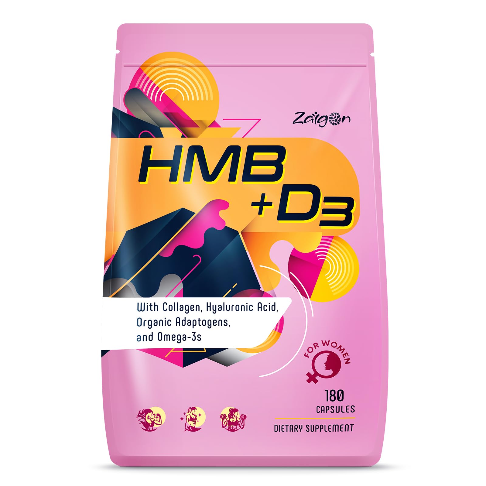 Zaigon blended vitamin & mineral supplement 180 capsules front view