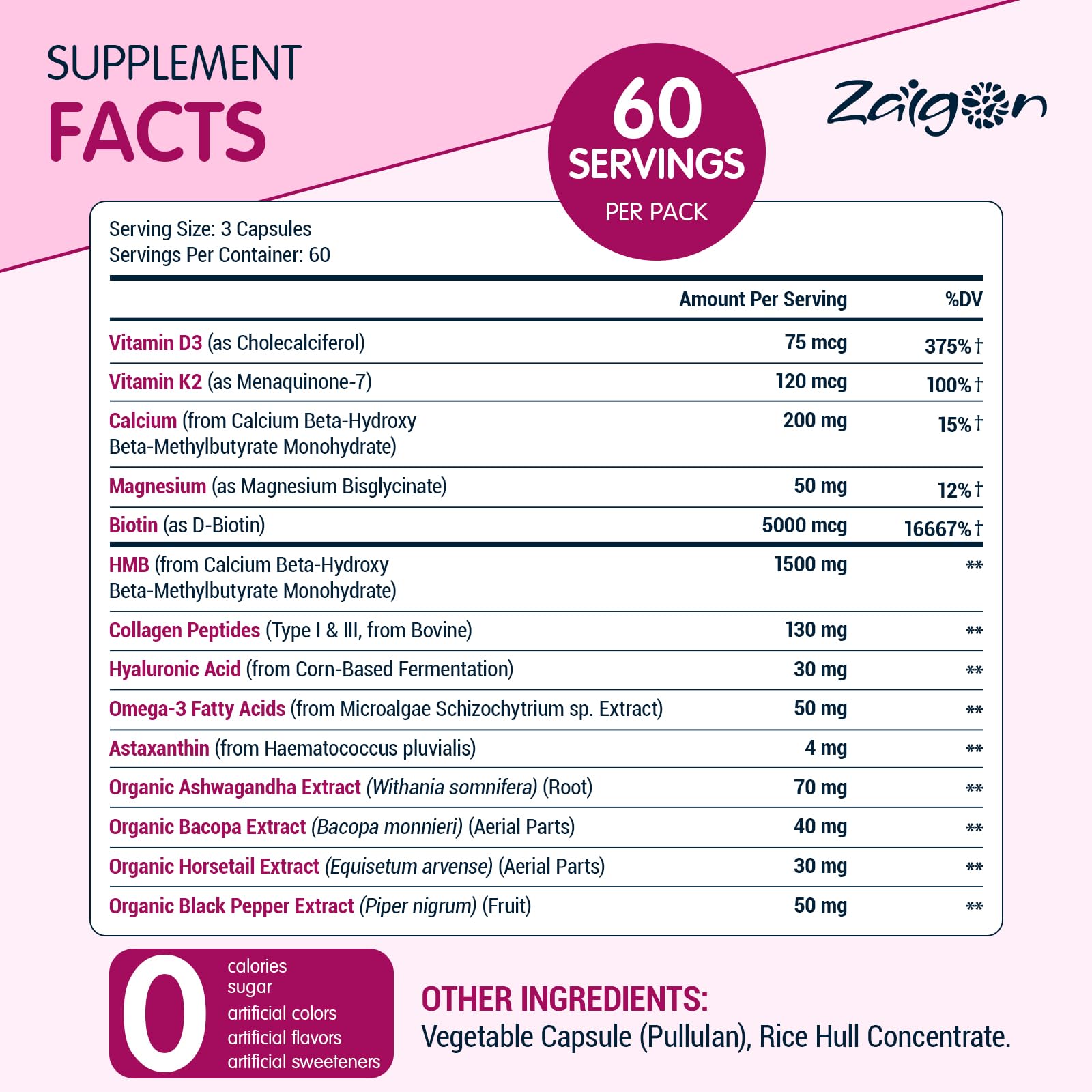 Zaigon vitamin supplement on a wooden table