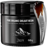 ZAILYY Pure Himalayan Shilajit Resin 80g front view with packaging