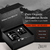 ZAILYY Pure Himalayan Shilajit Resin 80g with metal scooper