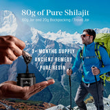 ZAILYY Shilajit Resin on wooden background