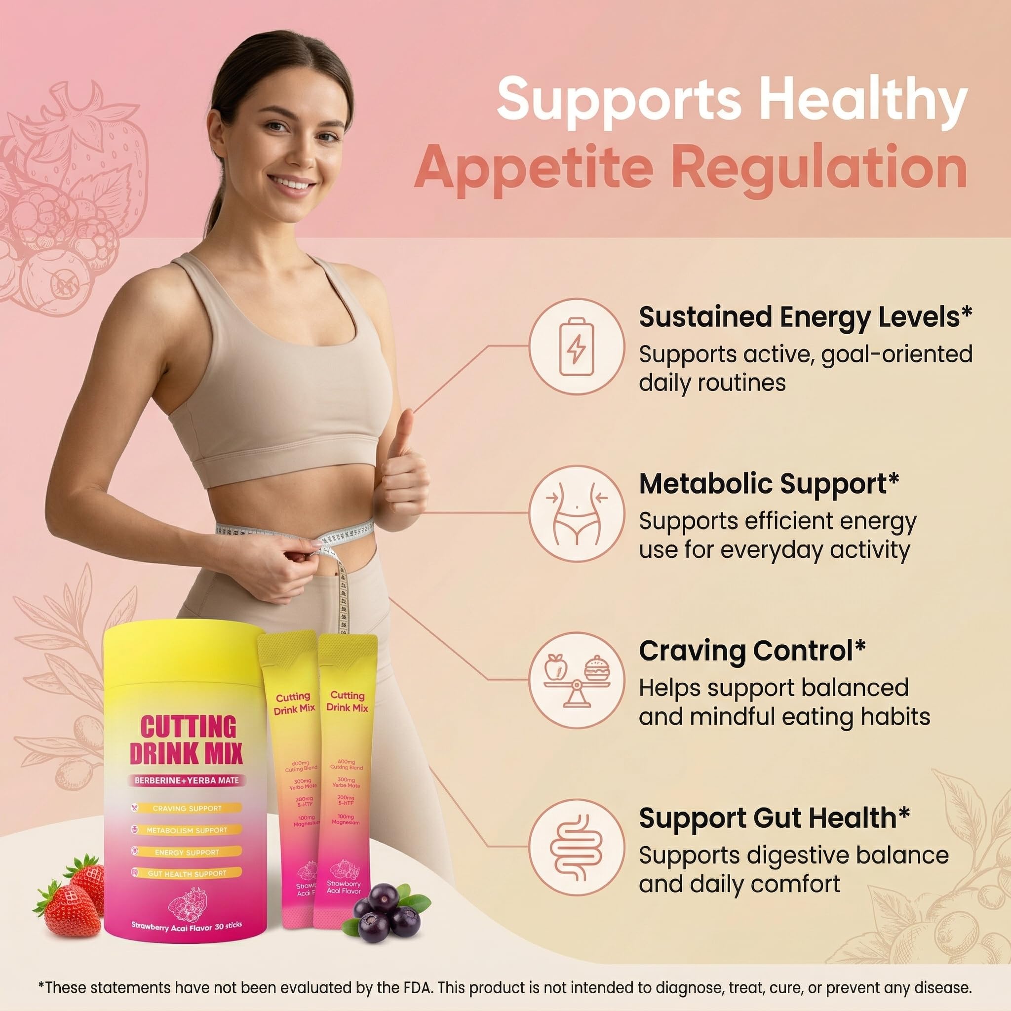 ZALPNUP Plant Based Botanical Drink Mix ingredients close-up