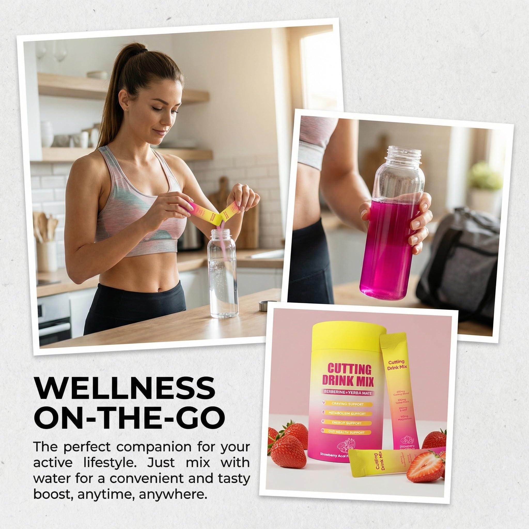 ZALPNUP Plant Based Botanical Drink Mix on a kitchen counter