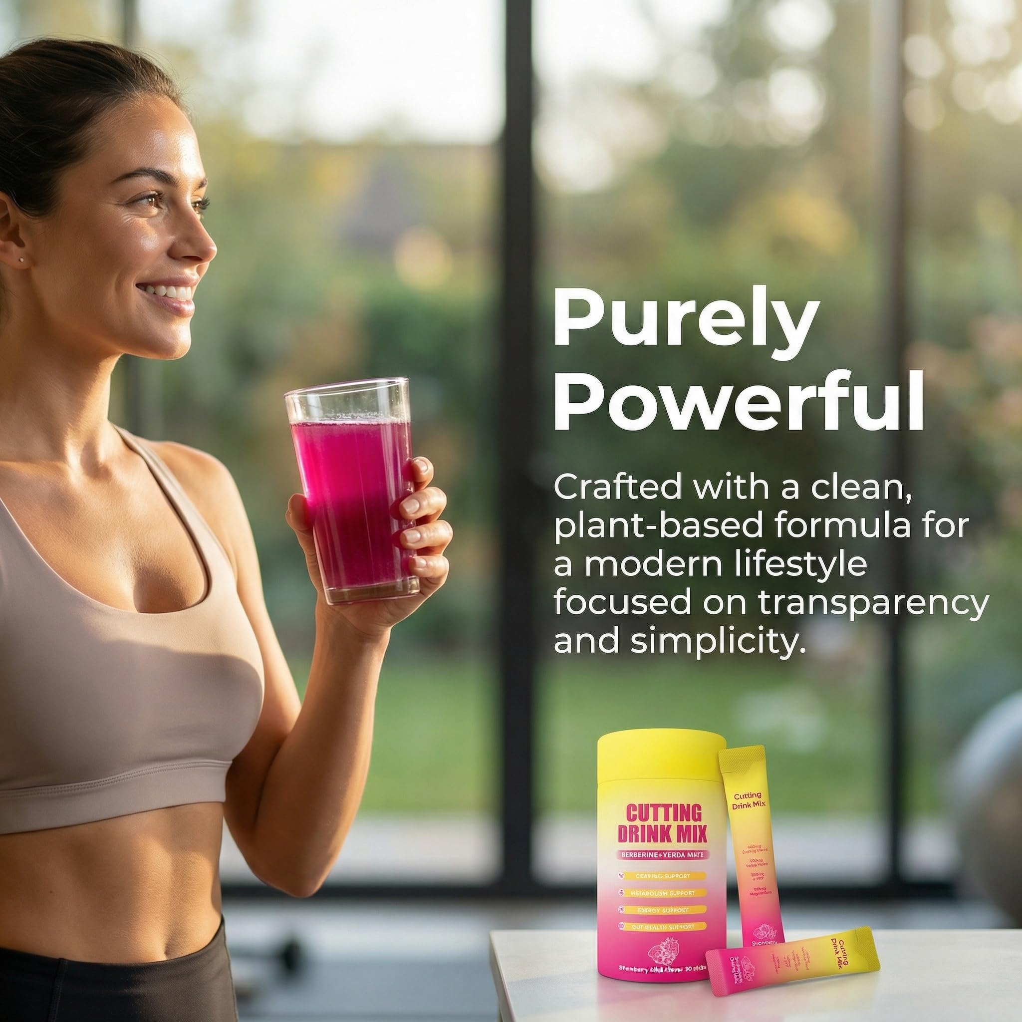 ZALPNUP Plant Based Botanical Drink Mix scoop next to packaging