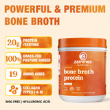 Zammex Collagen Bone Broth Powder mixed in oatmeal