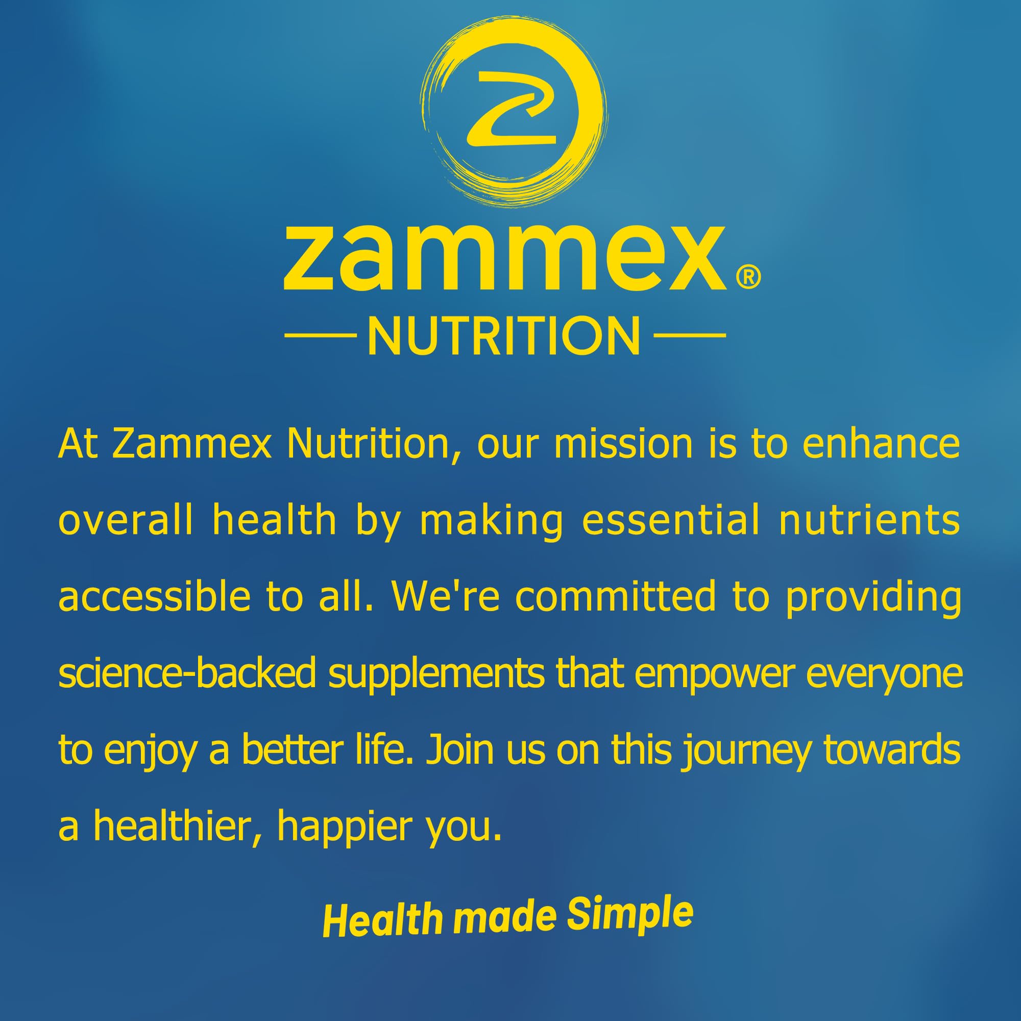 Zammex Collagen Peptides 599g side view with scoop