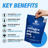 Zammex Collagen Peptides Powder packets displayed in a lifestyle setting