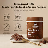 Zammex Collagen Peptides Powder with a measuring scoop