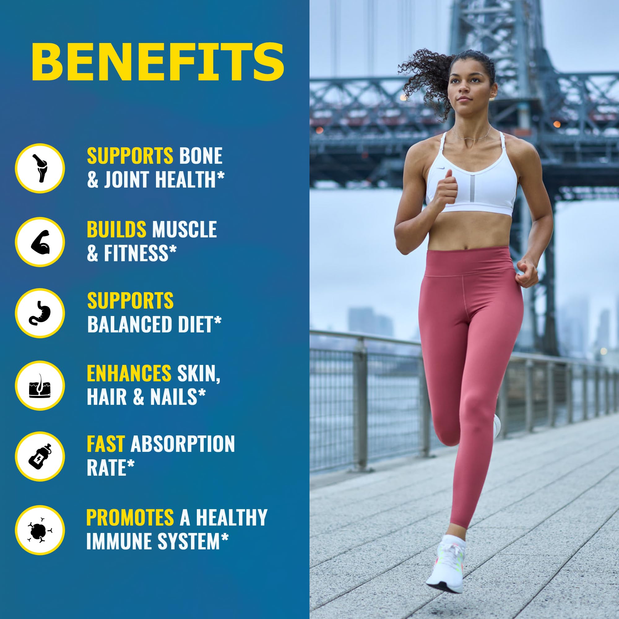 Zammex Hydrolyzed Collagen Peptides in a glass of water