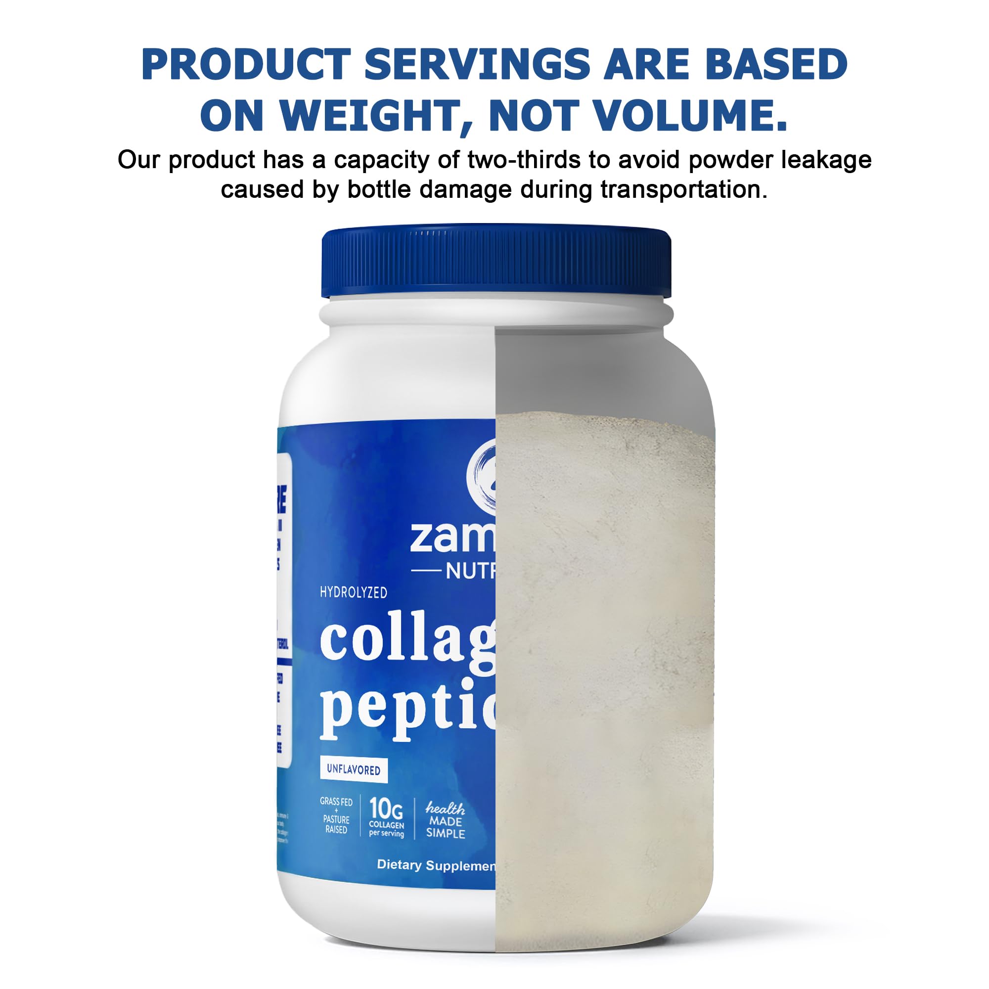 Zammex Hydrolyzed Collagen Peptides nutritional information