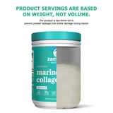 Zammex Marine Collagen Peptides 320g product information on table