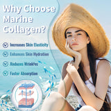 Zammex Marine Collagen Peptides 320g side view showing safety seal
