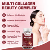 Zammex Multi-Collagen Gummies displayed with natural ingredients