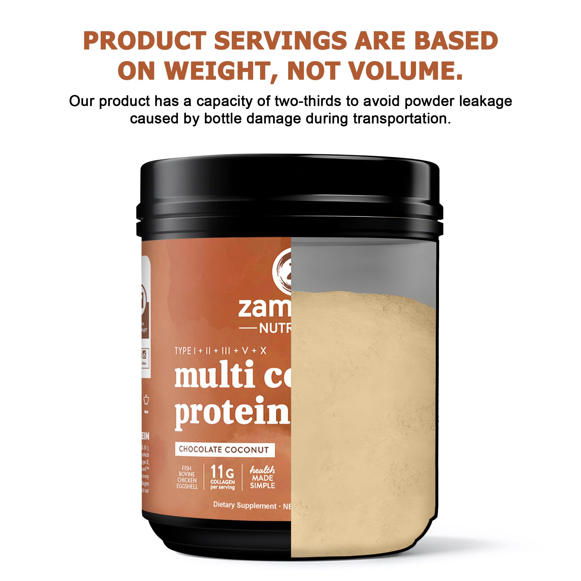 Zammex Multi Collagen Protein Powder 595g lifestyle scene