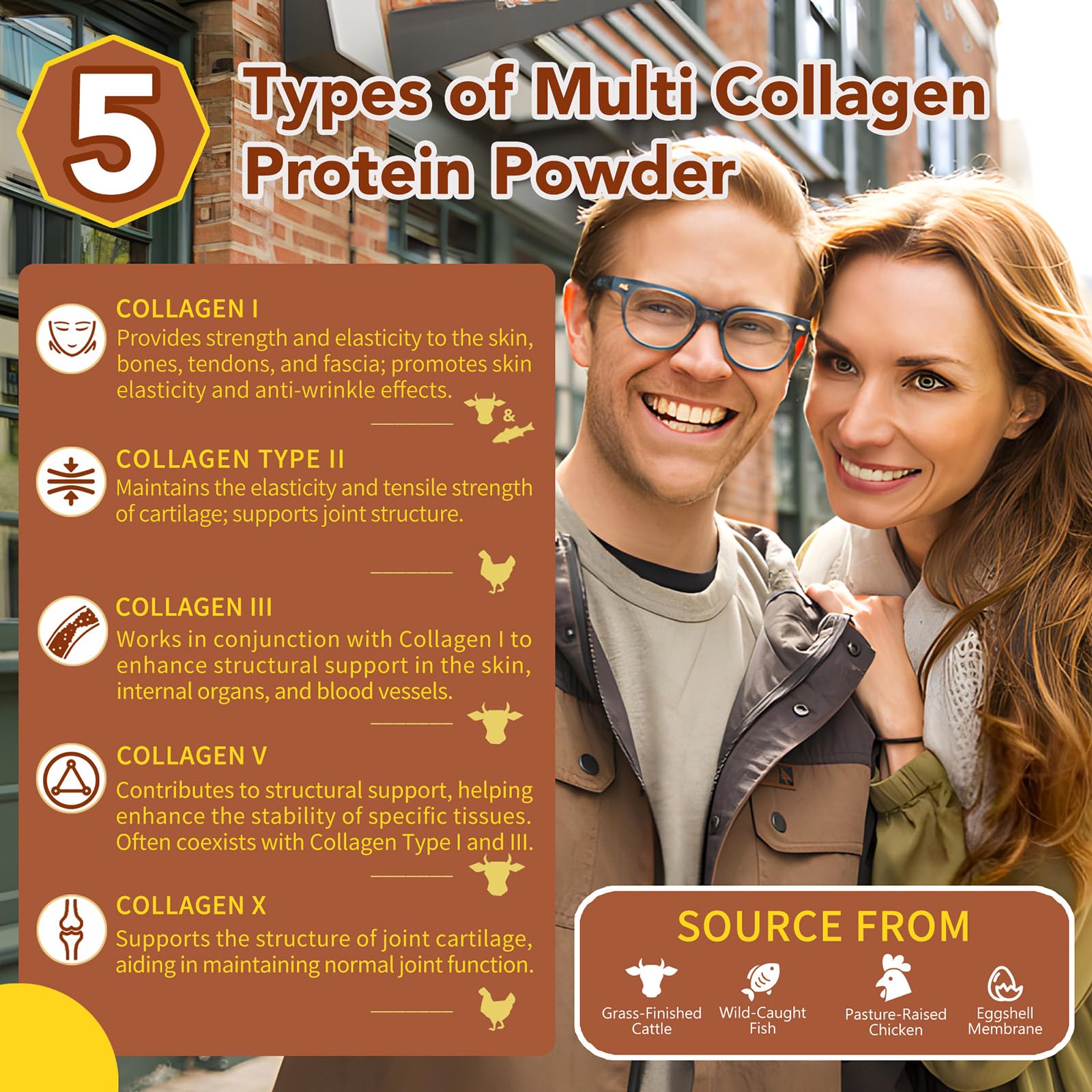 Zammex Multi Collagen Protein Powder 595g nutritional information