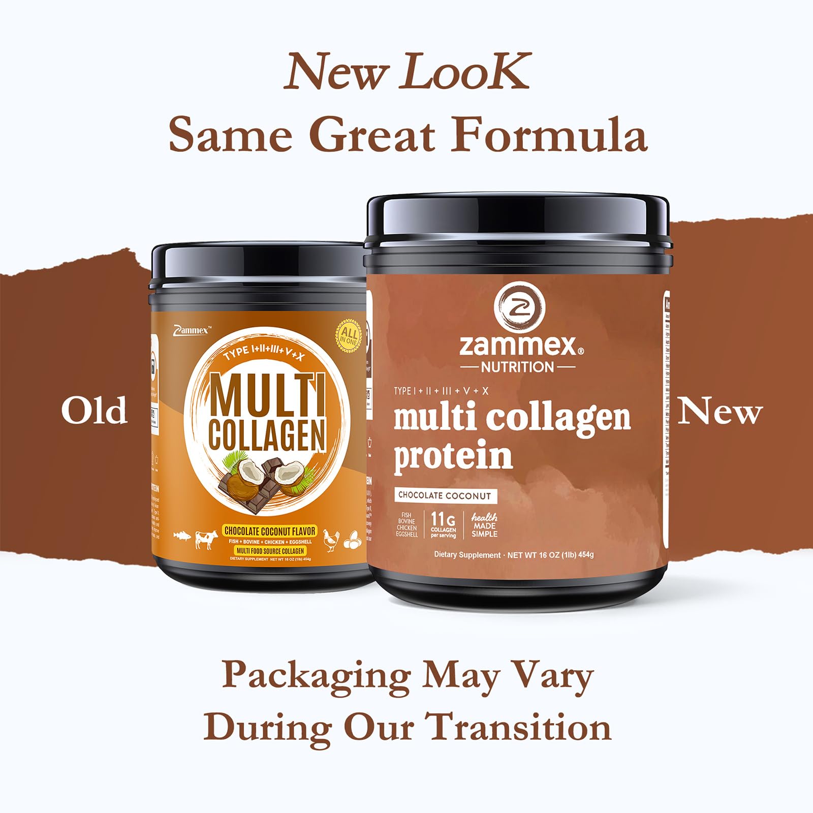 Zammex Multi Collagen Protein Powder 595g packaging