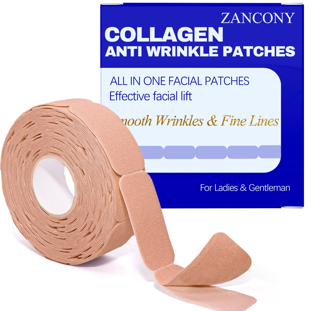 zancony Collagen Face Tape 3 in 1 front view with packaging