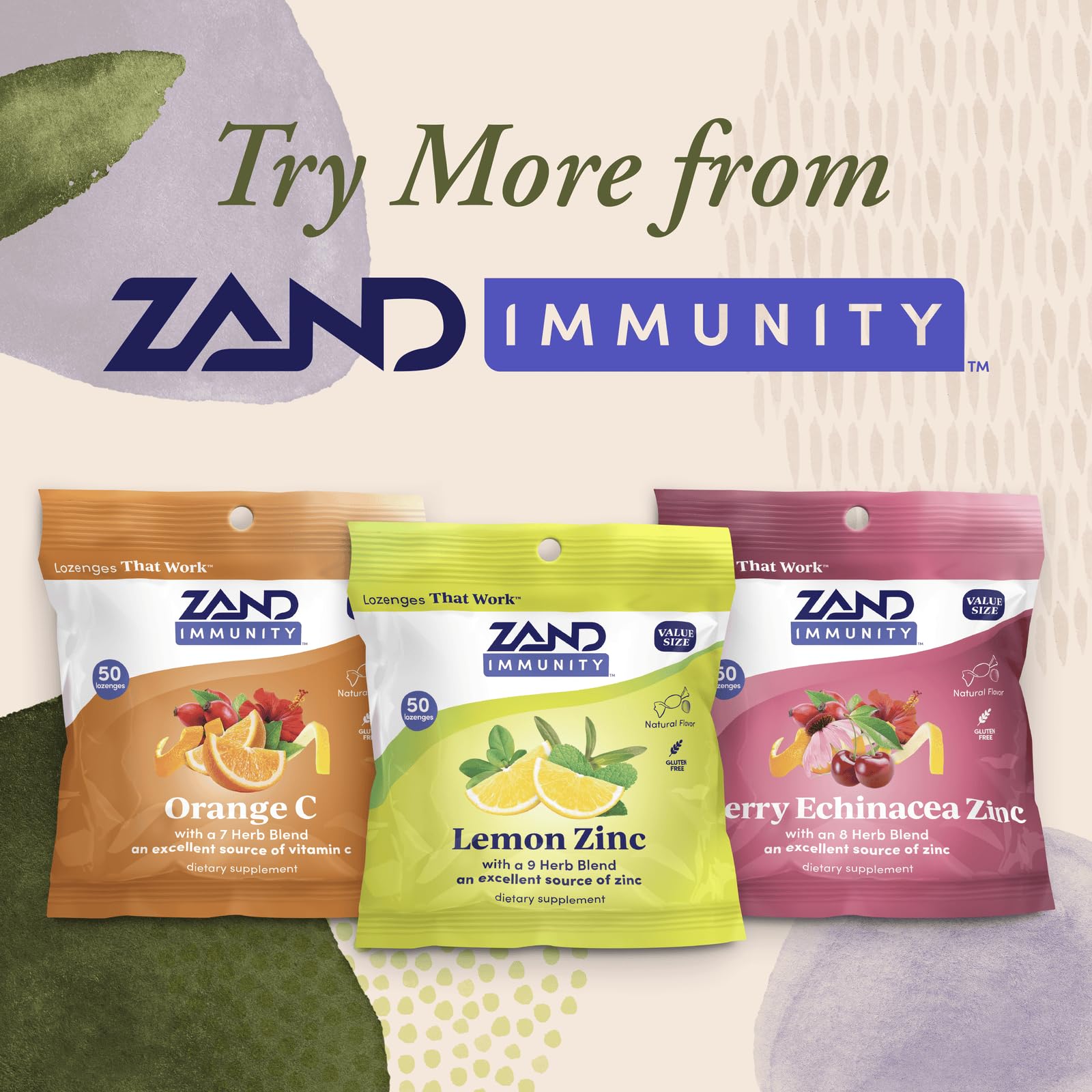 ZAND Cherry Echinacea Zinc Lozenges 5mg ingredients list