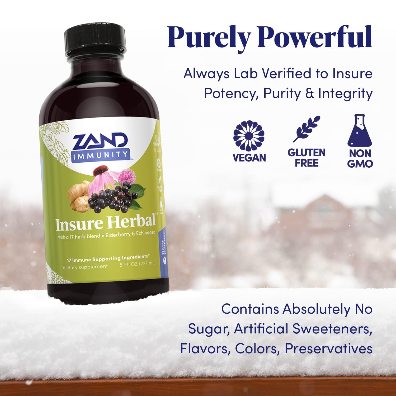 ZAND Echinacea Liquid Extract 4 oz with measuring cap