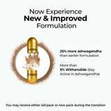 Zandu Ashwagandha Gold Capsules side view showing ingredients