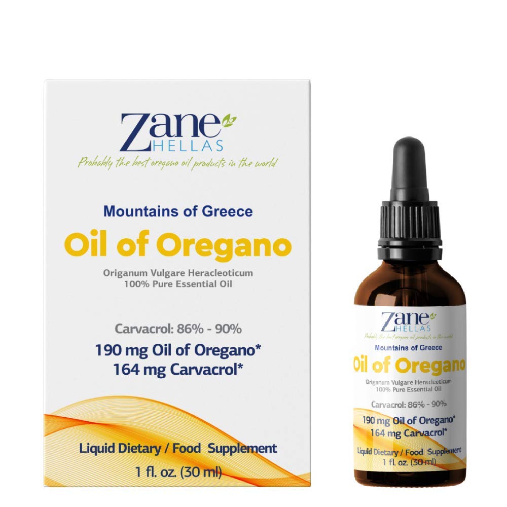 Zane HELLAS Oregano Oil bottle front view