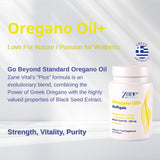 Zane VITALe Oregano Oil Plus Softgels showing softgel capsules