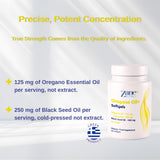 Zane VITALe Oregano Oil Plus Softgels with measuring spoon