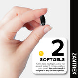 Zantrex Black Fat Burner Supplement lifestyle scene with softgels