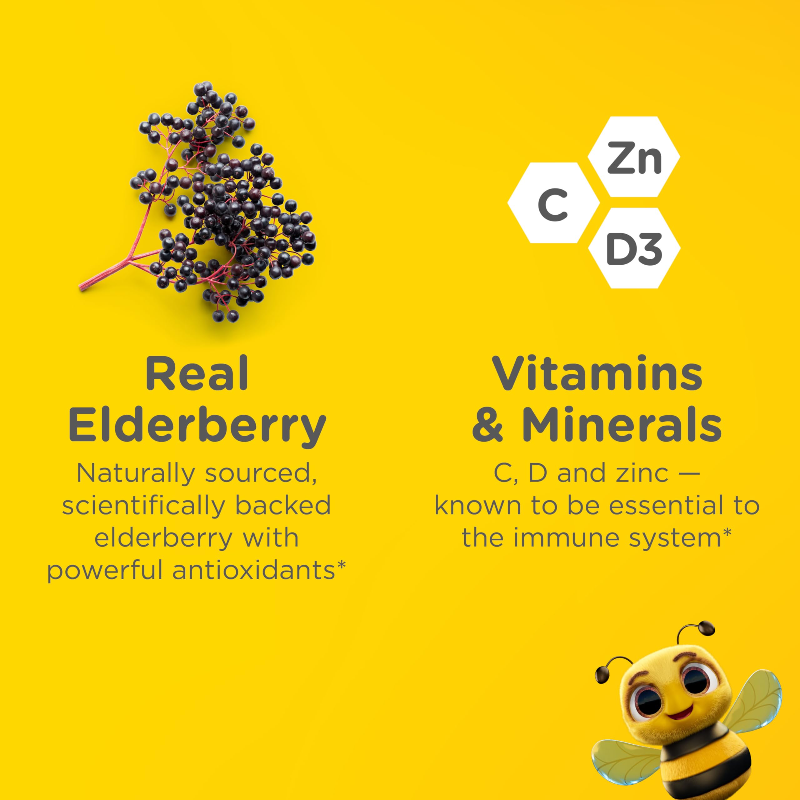 Zarbee's Children's Daily daily wellness Support Gummies natural berry flavour