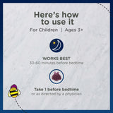 Zarbee's Children's Sleep + daily wellness Gummies, back view of packaging