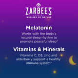 Zarbee's Children's Sleep + daily wellness Gummies packaging, side view