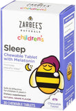 Zarbee's Children's Sleep Melatonin Chewable Tablets 1mg Grape front view