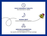 Zarbee's Children's Sleep Melatonin Chewable Tablets displayed with other supplements