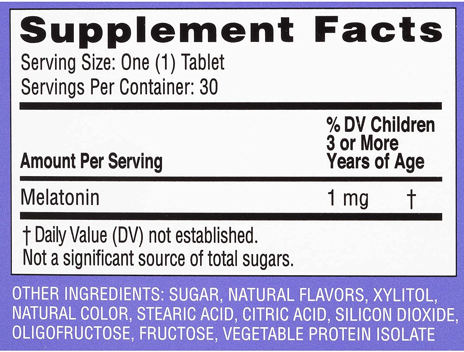 Zarbee's Children's Sleep Melatonin Chewable Tablets packaging