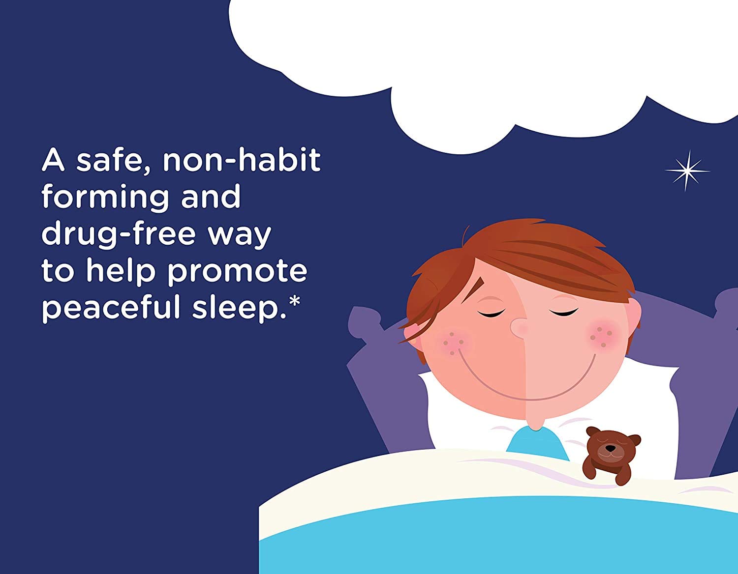 Zarbee's Children's Sleep Melatonin Chewable Tablets with a grape background