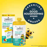 Zarbee's electrolyte drink pouch strawberry lemonade flavour