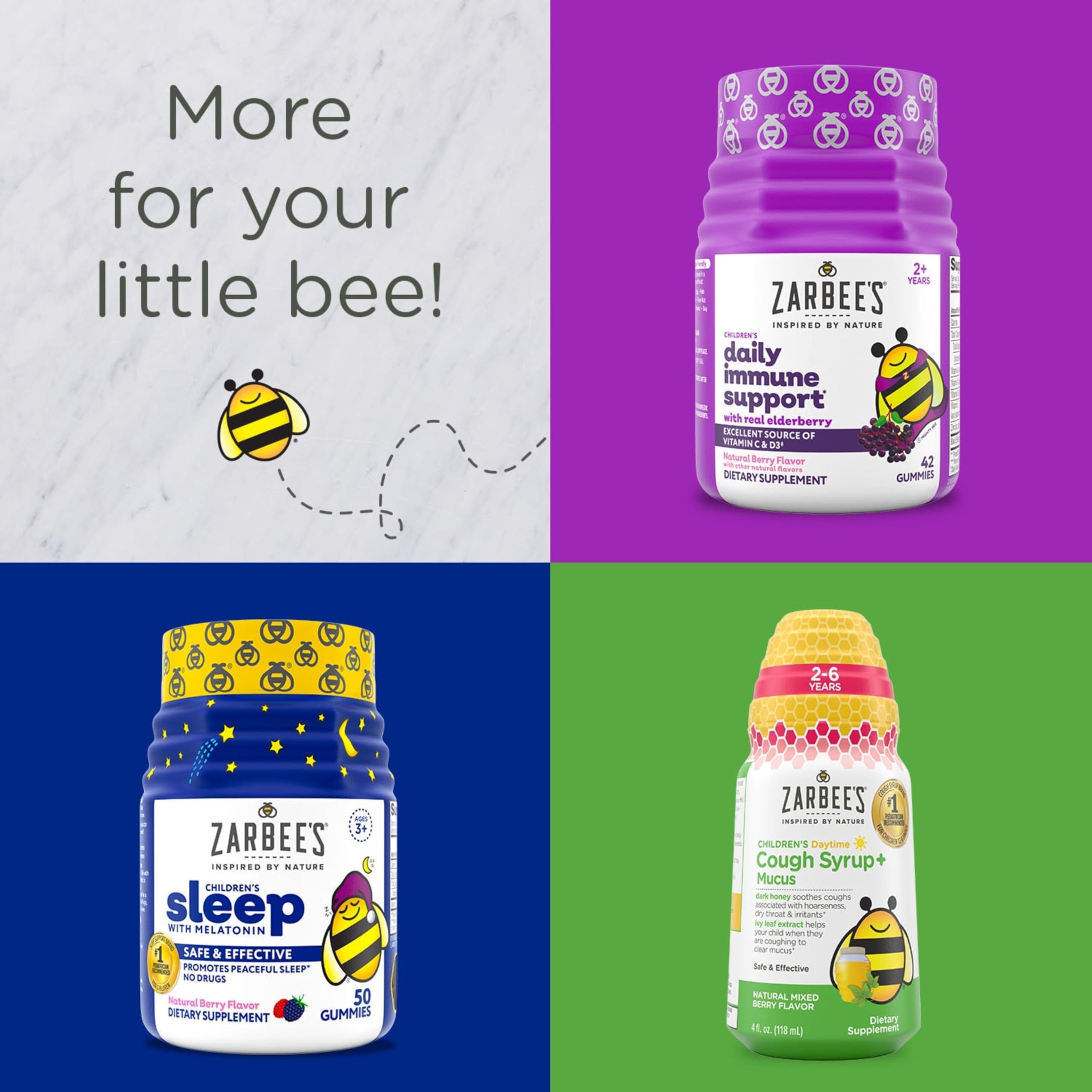 Zarbee's Kid's Complete Multivitamin Gummies in a child's hand