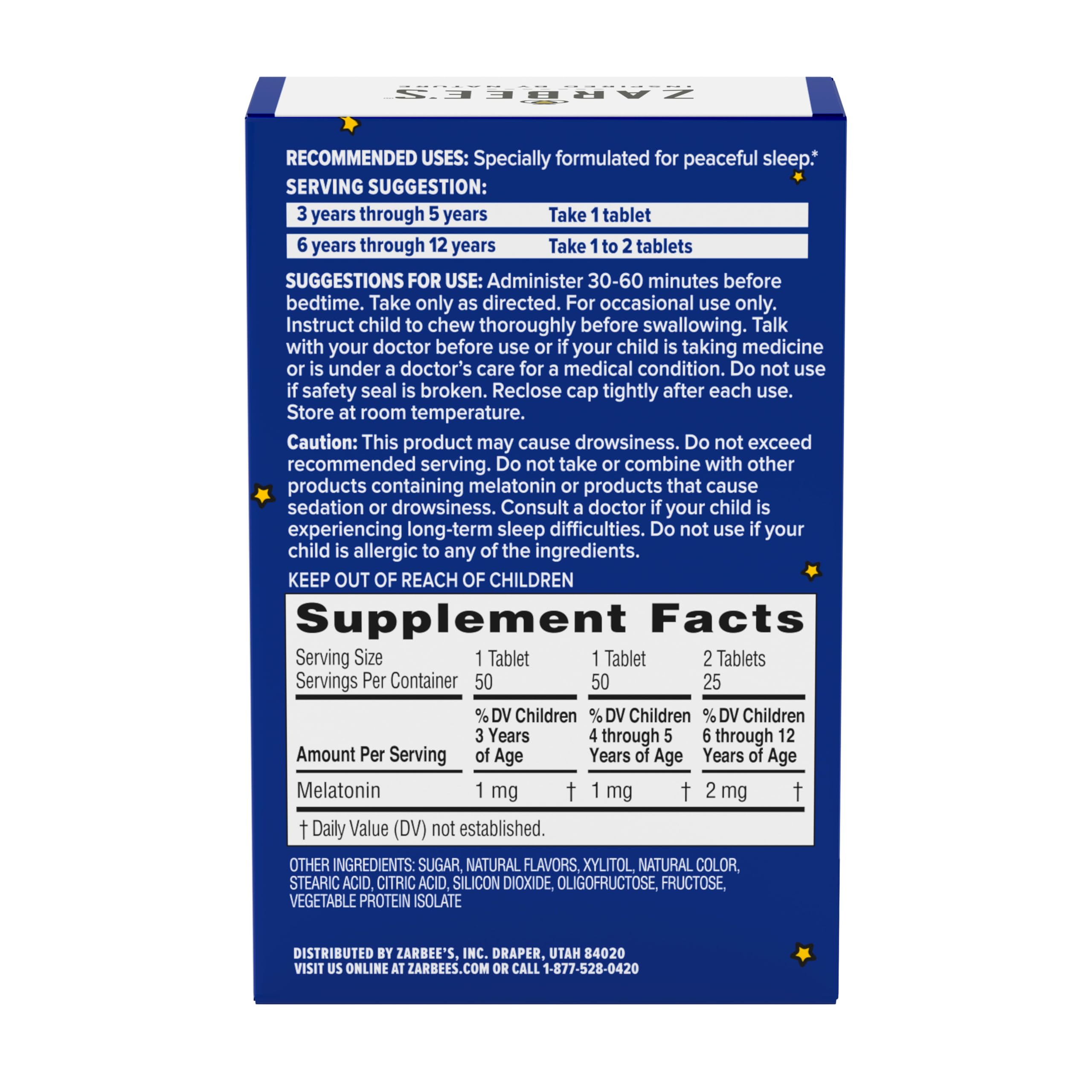 Zarbee's Kids Melatonin Chewable Tablets 1mg lifestyle scene