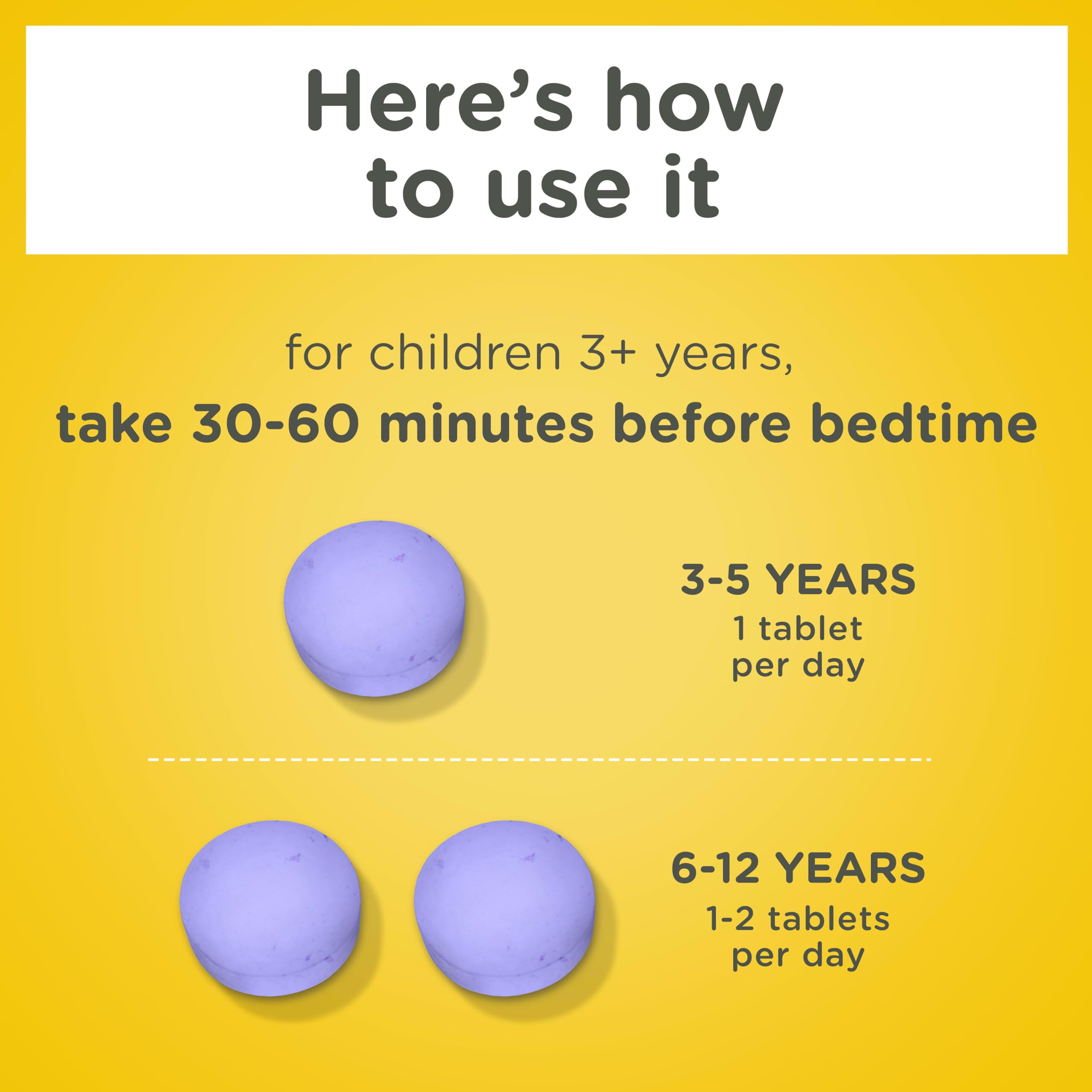 Zarbee's Kids Melatonin Chewable Tablets 1mg packaging details