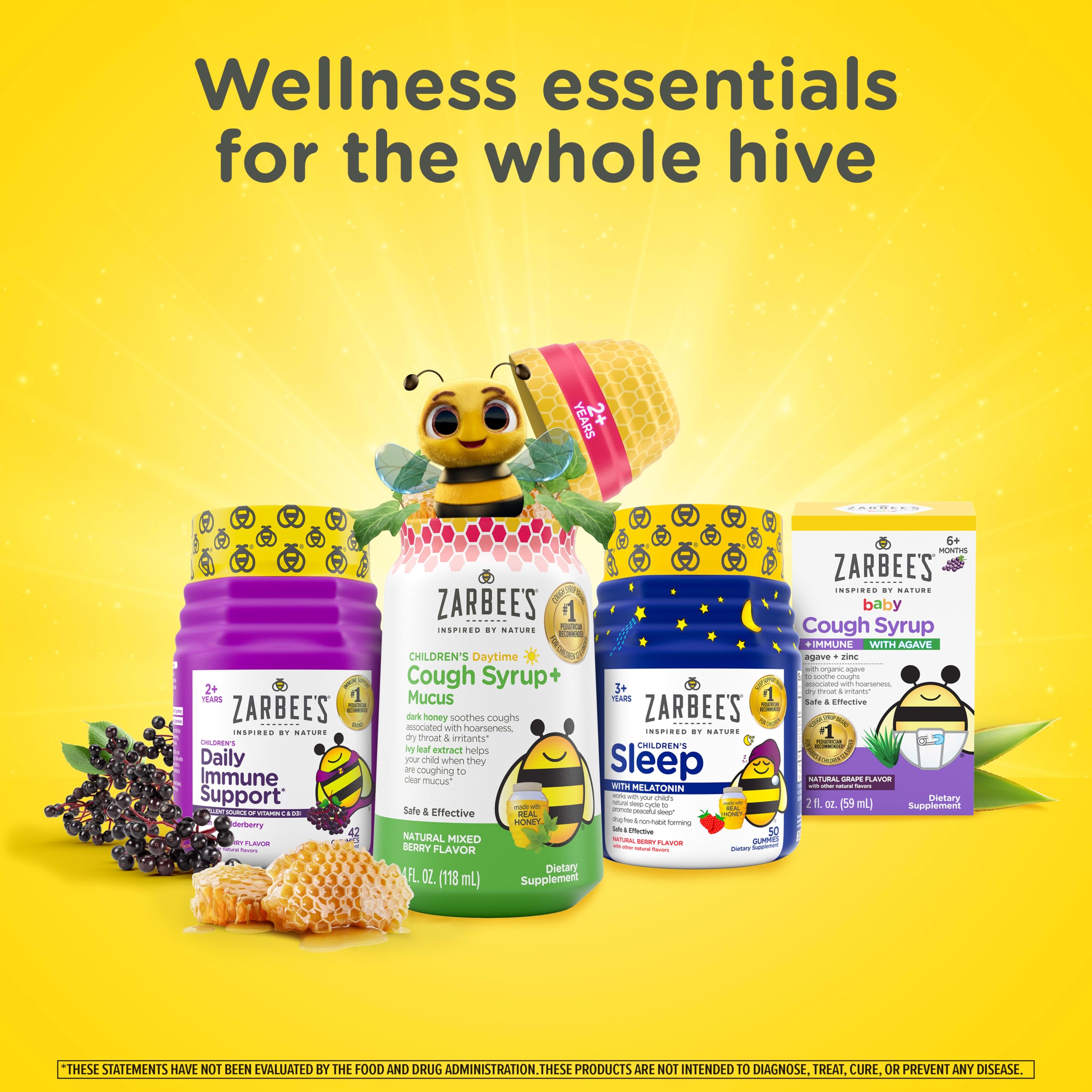 Zarbee's Kids Melatonin Chewable Tablets 1mg serving size