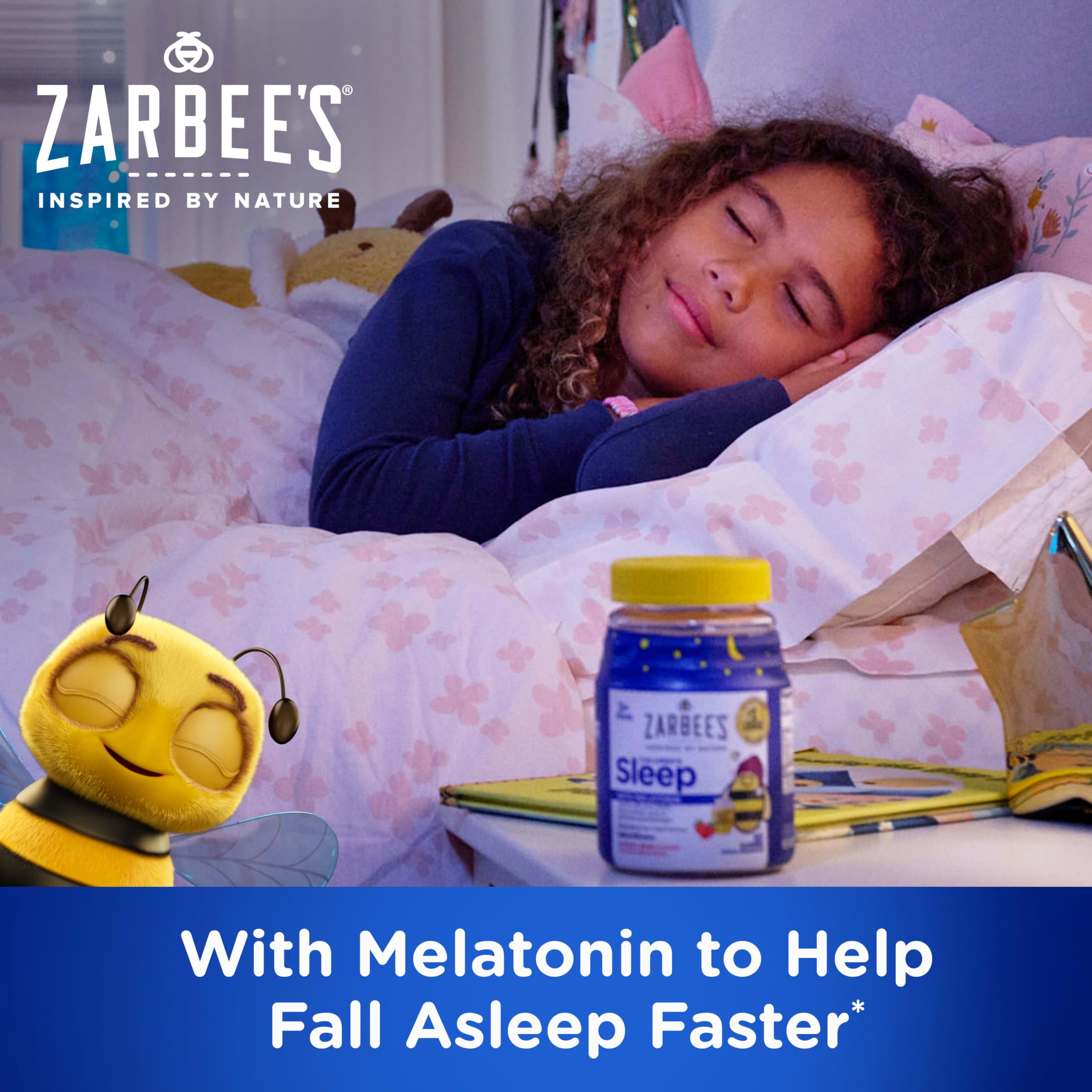 Zarbee's Kids Melatonin Sleep Gummies bottle back view