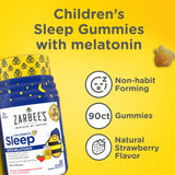 Zarbee's Kids Melatonin Sleep Gummies showing easy-to-chew texture