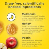 Zarbee's Kids Melatonin Sleep Gummies with natural strawberry flavour