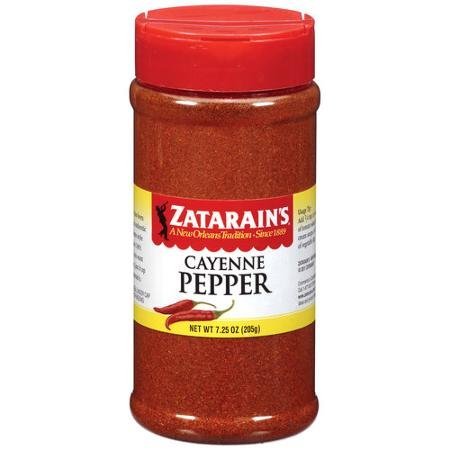 Zatarain's Cayenne Pepper 206g front view with large mouth lid