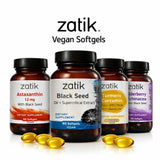 Zatik Black Seed Oil Vegan Softgels in a lifestyle setting