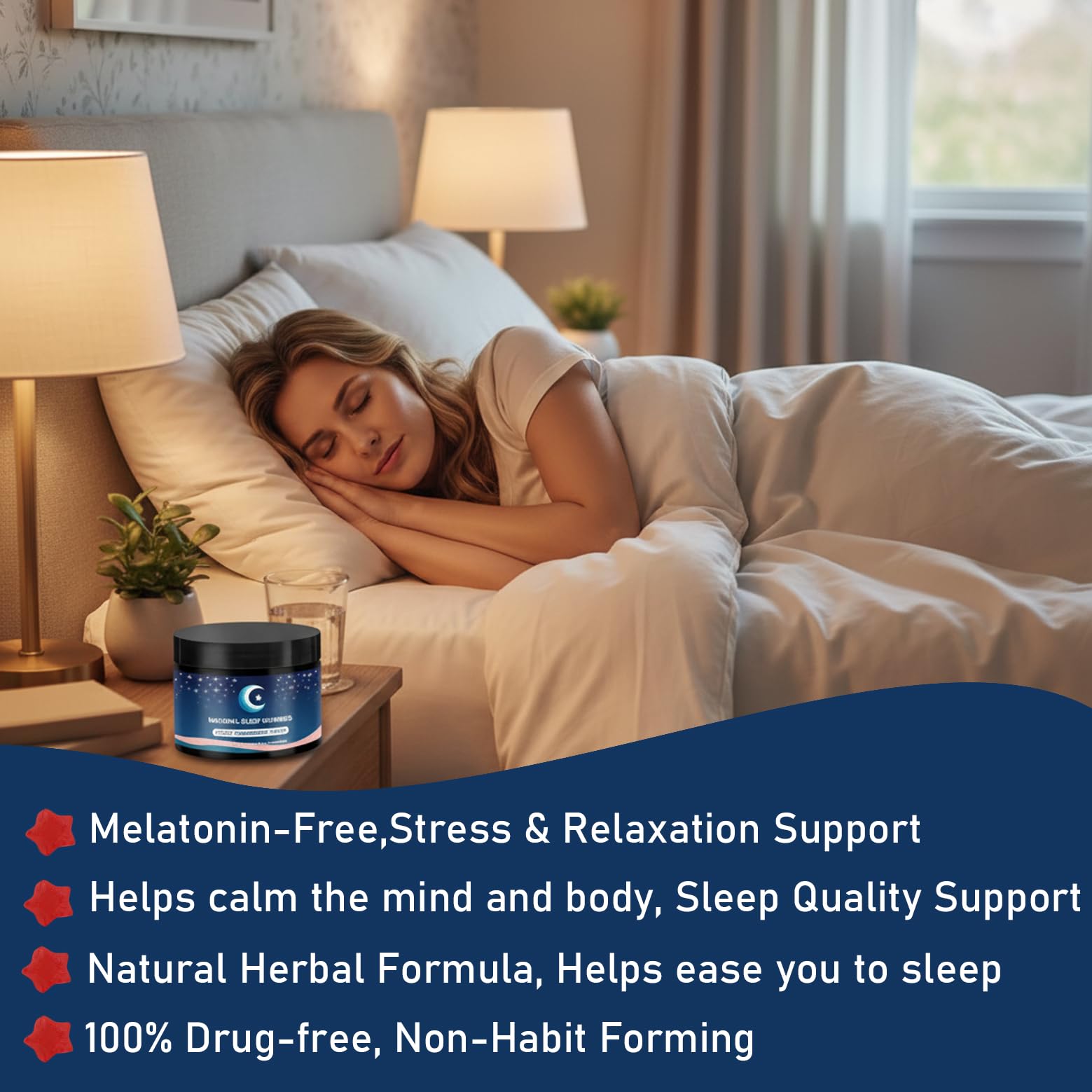 ZAYMAN Melatonin-Free Sleep Aid Gummies ingredients list