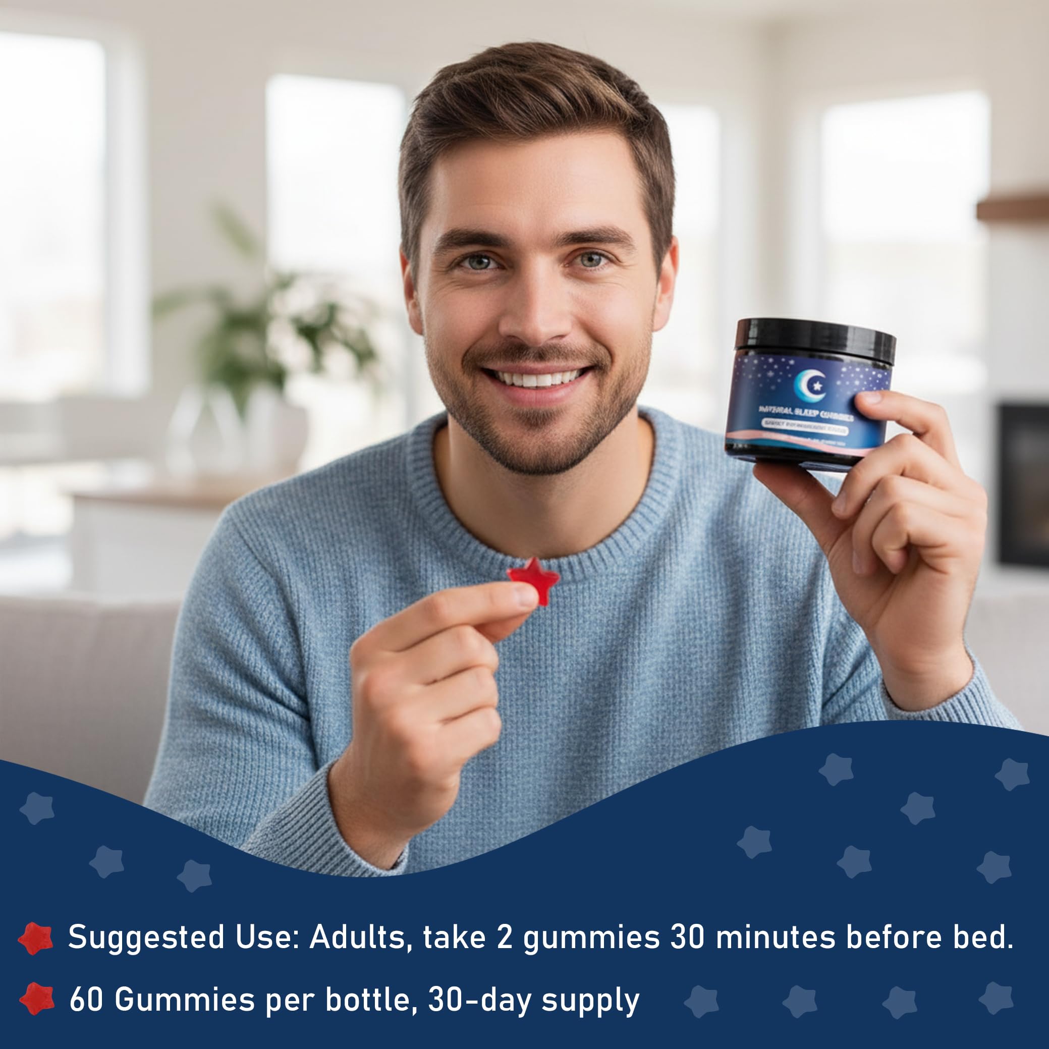 ZAYMAN Melatonin-Free Sleep Aid Gummies texture close-up