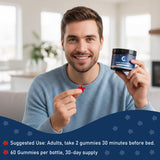 ZAYMAN Melatonin-Free Sleep Aid Gummies texture close-up