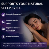 ZAYMAN Melatonin Free Sleep Gummies on a wooden table