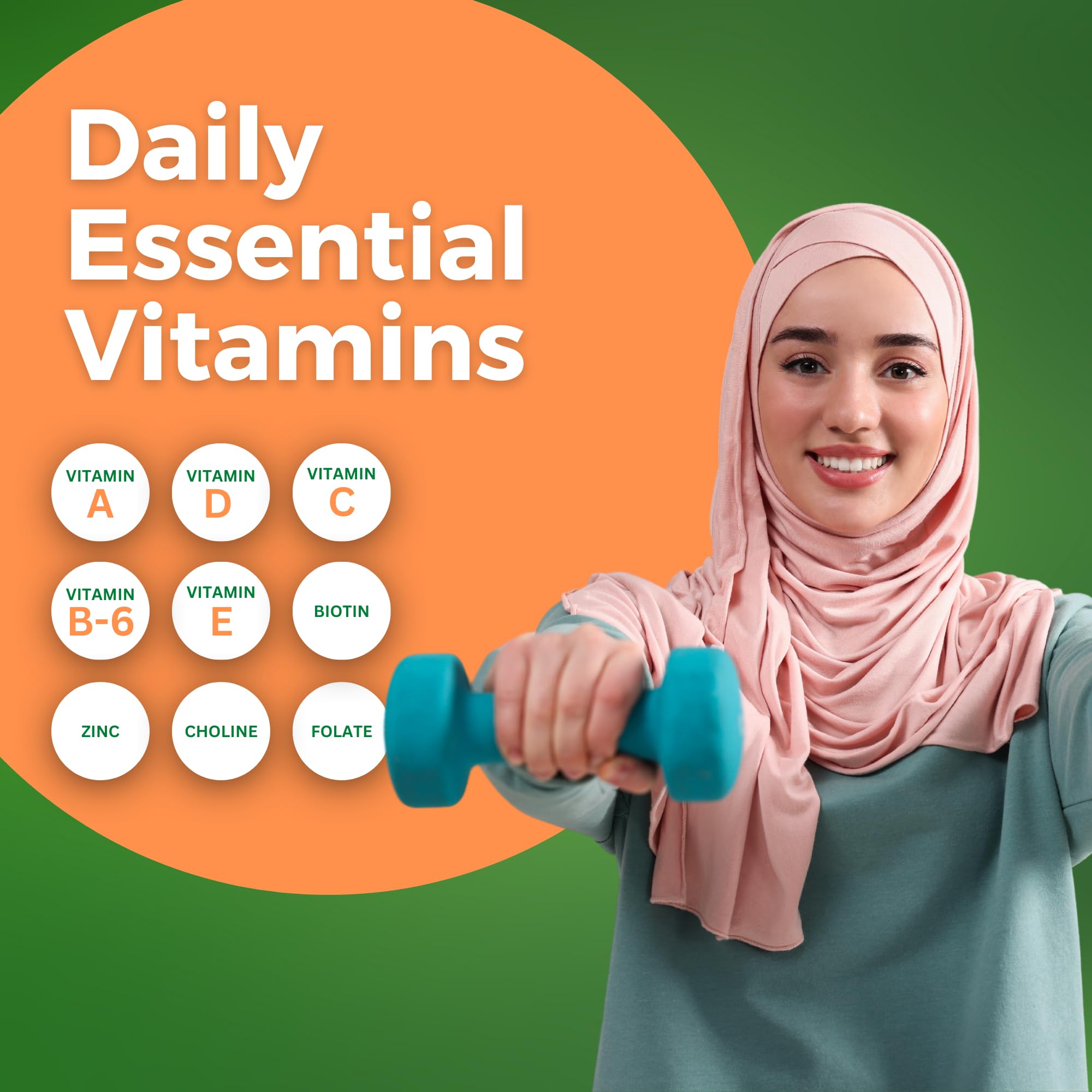 Zaytun Vitamins Adult Multivitamin Gummies in a bowl with fresh fruit